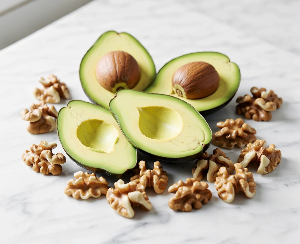 Avocado and Walnuts